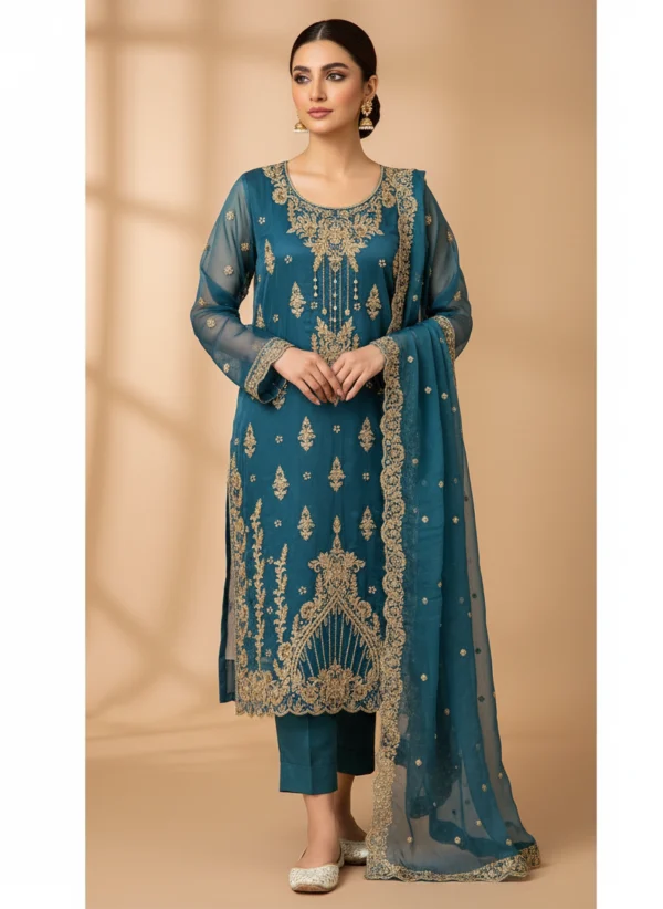 Organza Partywear Suit