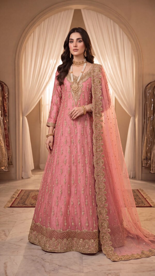 Tea Pink Bridal Maxi